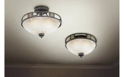 Trio Lighting Quinta Plafond 2xE27 rustik* Plafonder