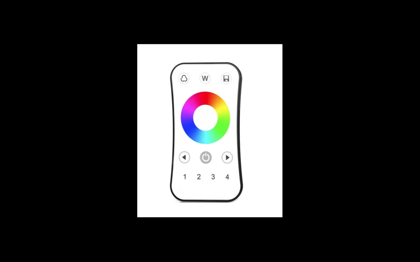 Teralite Smarta Hem|12V Led Slinga<TeraLite LED R8-4 Zoner Fjärrkontroll RGB/RGBW till V4 Mottagare