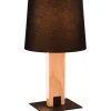Bordslampor<Trio Lighting Rahul Bordslampa LED + E27 trä/svart