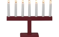 Rakel Adventsljusstake 7L Röd 27cm