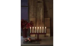 Rakel Adventsljusstake 7L Röd 27cm