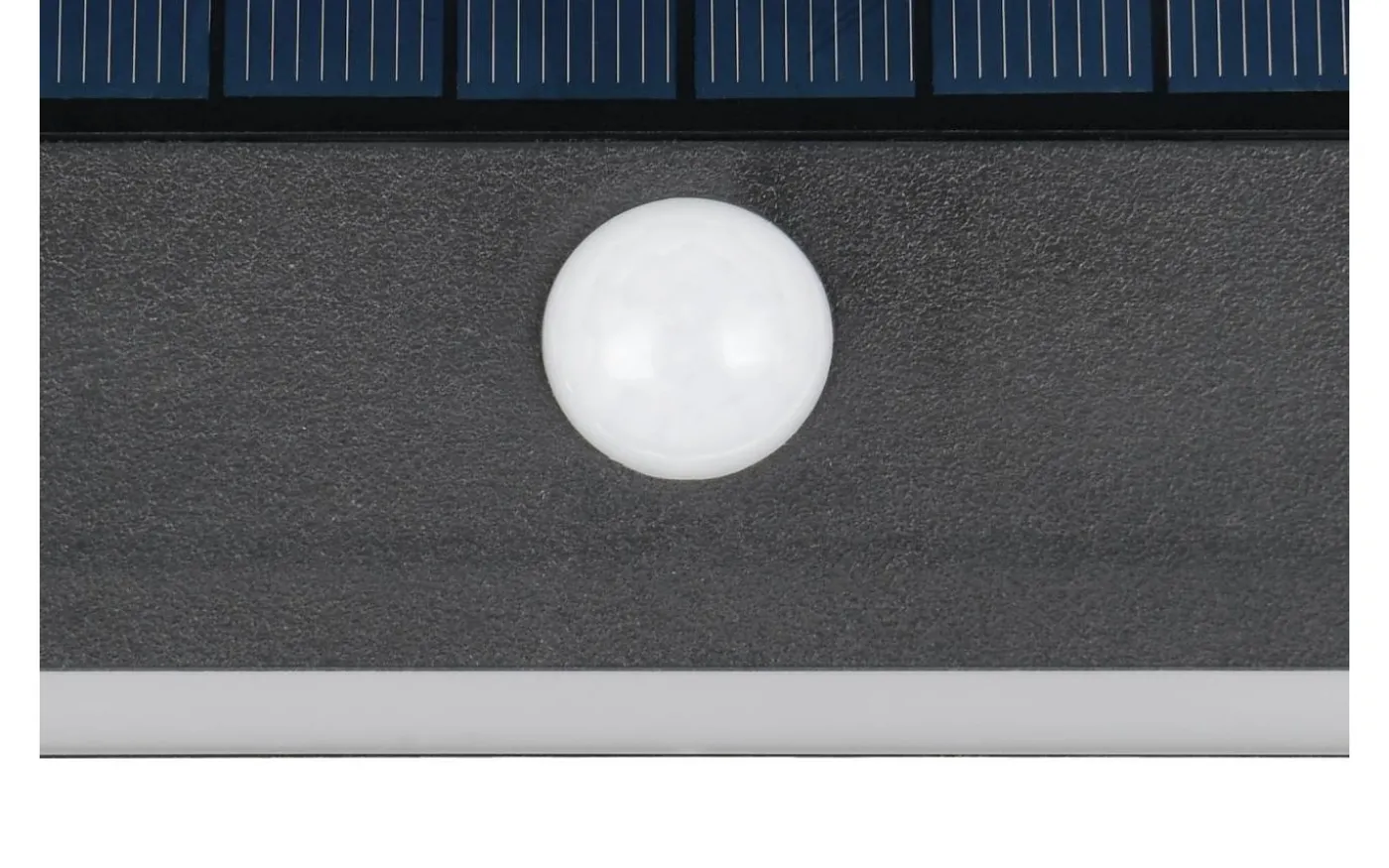 Ramos hybrid solcellsdriven Vägglampa LED mattsvart uppladdningsbar rörelse- och skymningssensor 4000K IP44