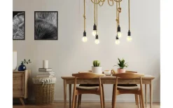 Eglo Rampside Taklampa 6L Svart* Stora Taklampor Ø50-69 Cm