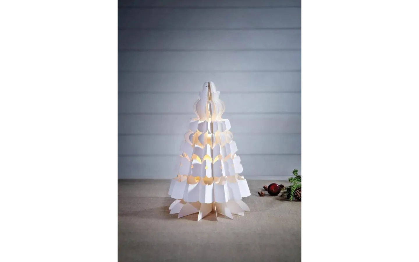 Markslojd Ramsta Pappersgran 37cm Vit* Julpynt Inomhus