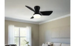 Reality Randers Takfläkt 76cm LED mattsvart* Takfläktar