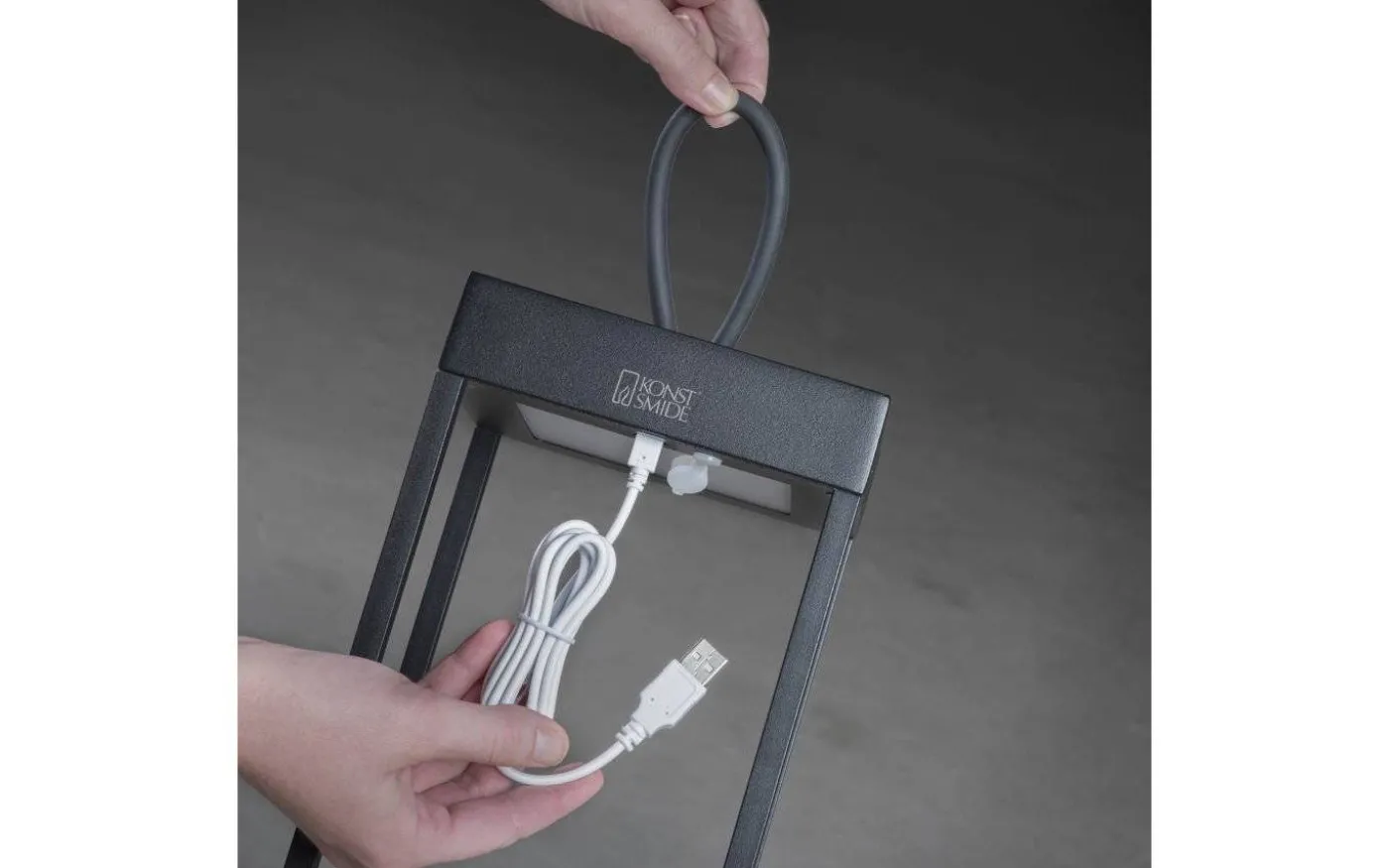 Ravello Uppladdningsbar Lampa 50cm Svart IP54