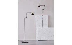 Golvläslampor|Vardagsrum<CO Bankeryd Ray Golvlampa 127cm Svart/Mässing