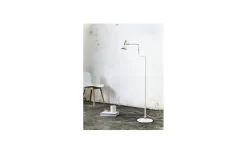 CO Bankeryd Ray Golvlampa 127cm Vit/Mässing* Golvläslampor|Vardagsrum