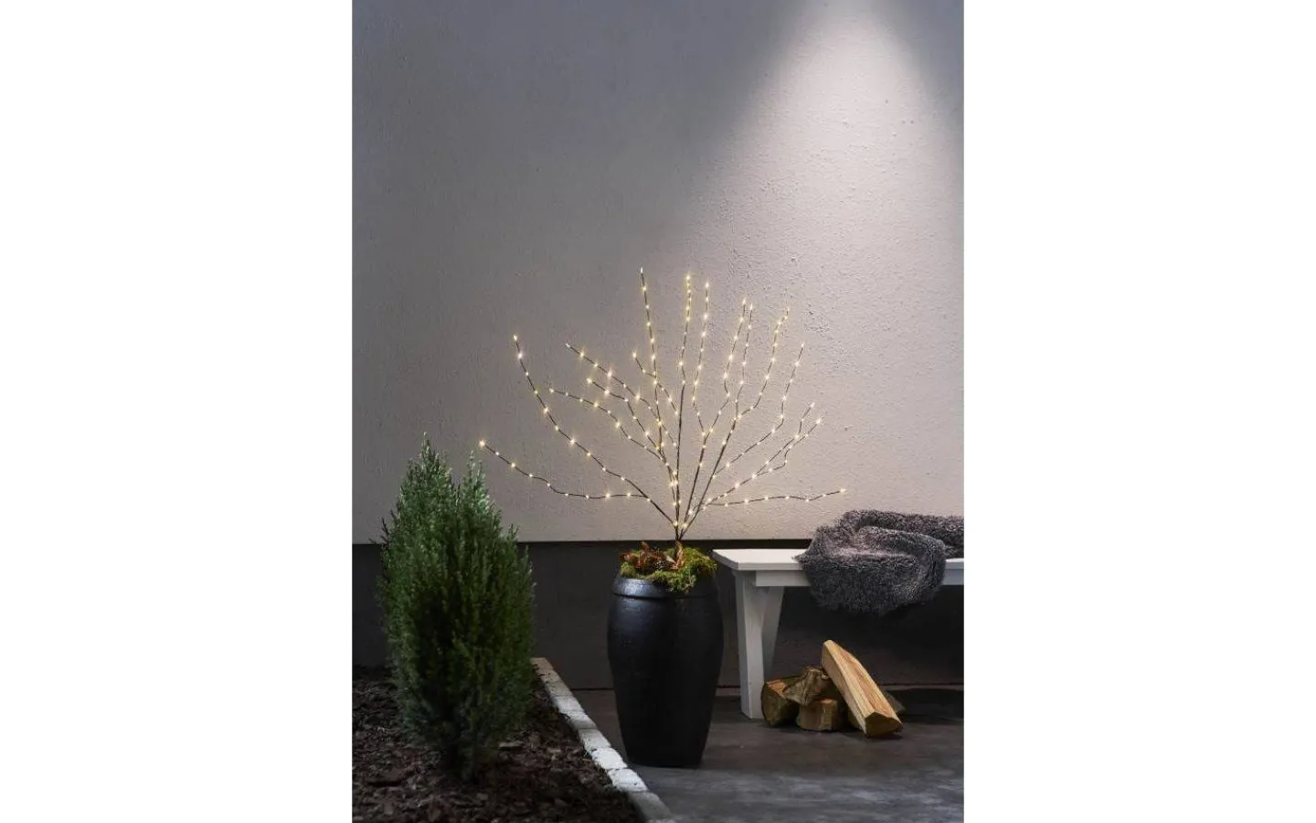 Dekorationsträd<Star Trading Reedy Dekorationsträd 90cm Svart IP44