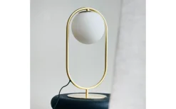 Reims Bordslampa 40cm Opal/Mässing