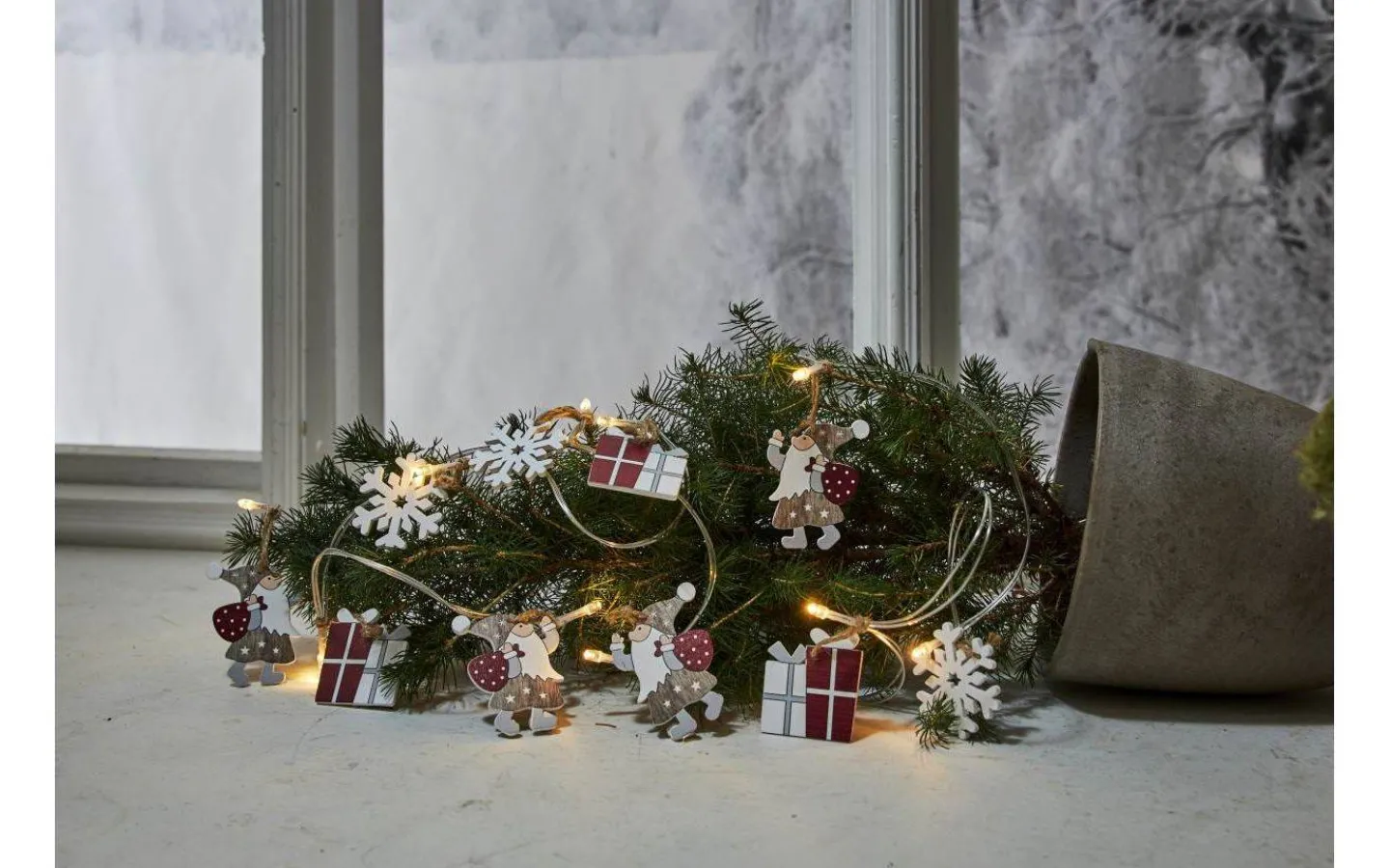 Batterislingor<Star Trading Reinbek Batteridriven Ljusslinga 1,8m Inomhus