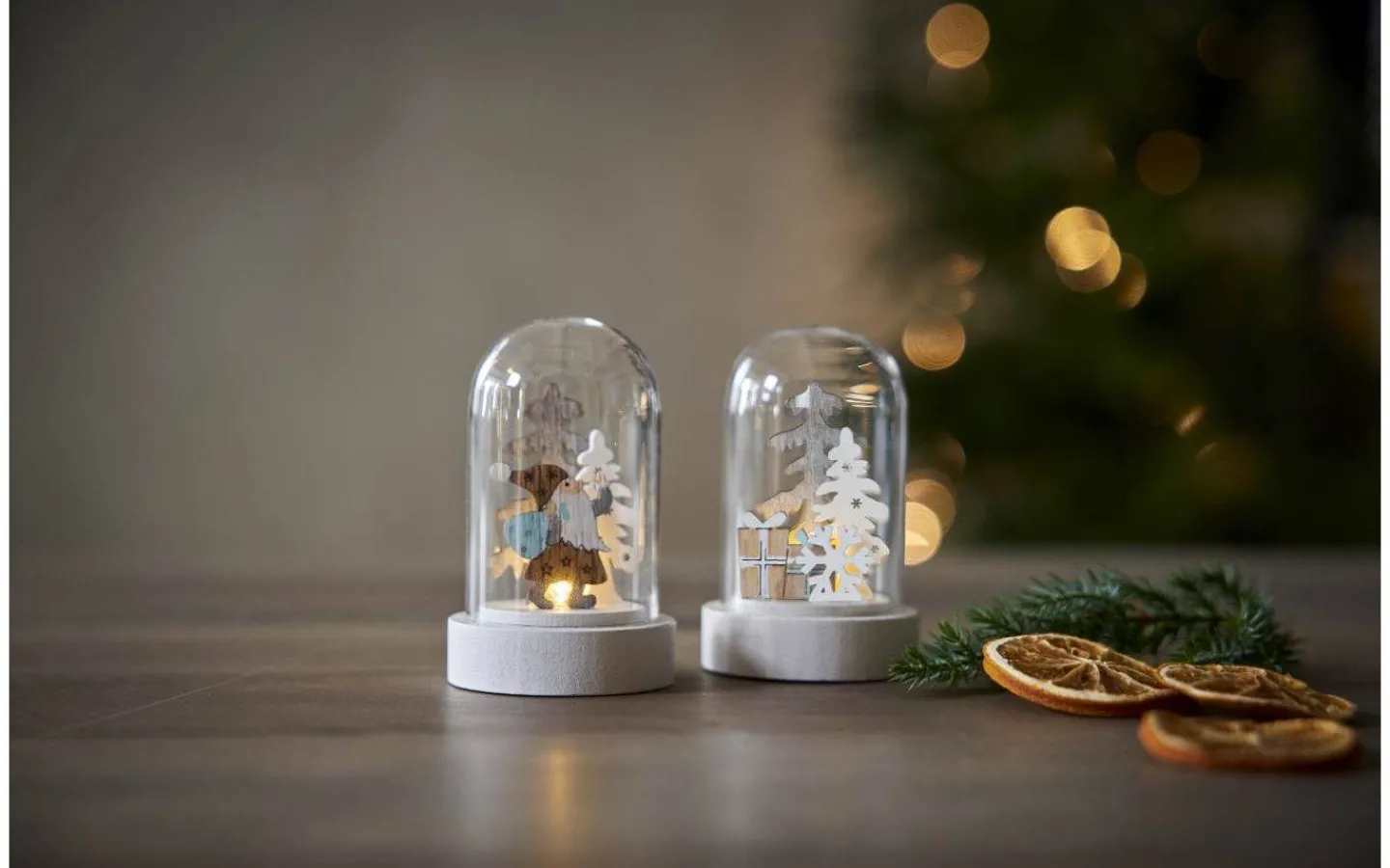 Batteri Julpynt Inomhus<Star Trading Reinbek Bordsdekoration 9cm Vit 2-Pack