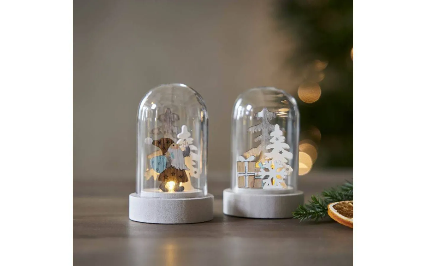 Batteri Julpynt Inomhus<Star Trading Reinbek Bordsdekoration 9cm Vit 2-Pack