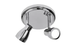 ArmaturHantverk Resö Takspotlight Ø17cm Krom IP44* Badrumslampor Tak|Takspot Med 2 Lampor