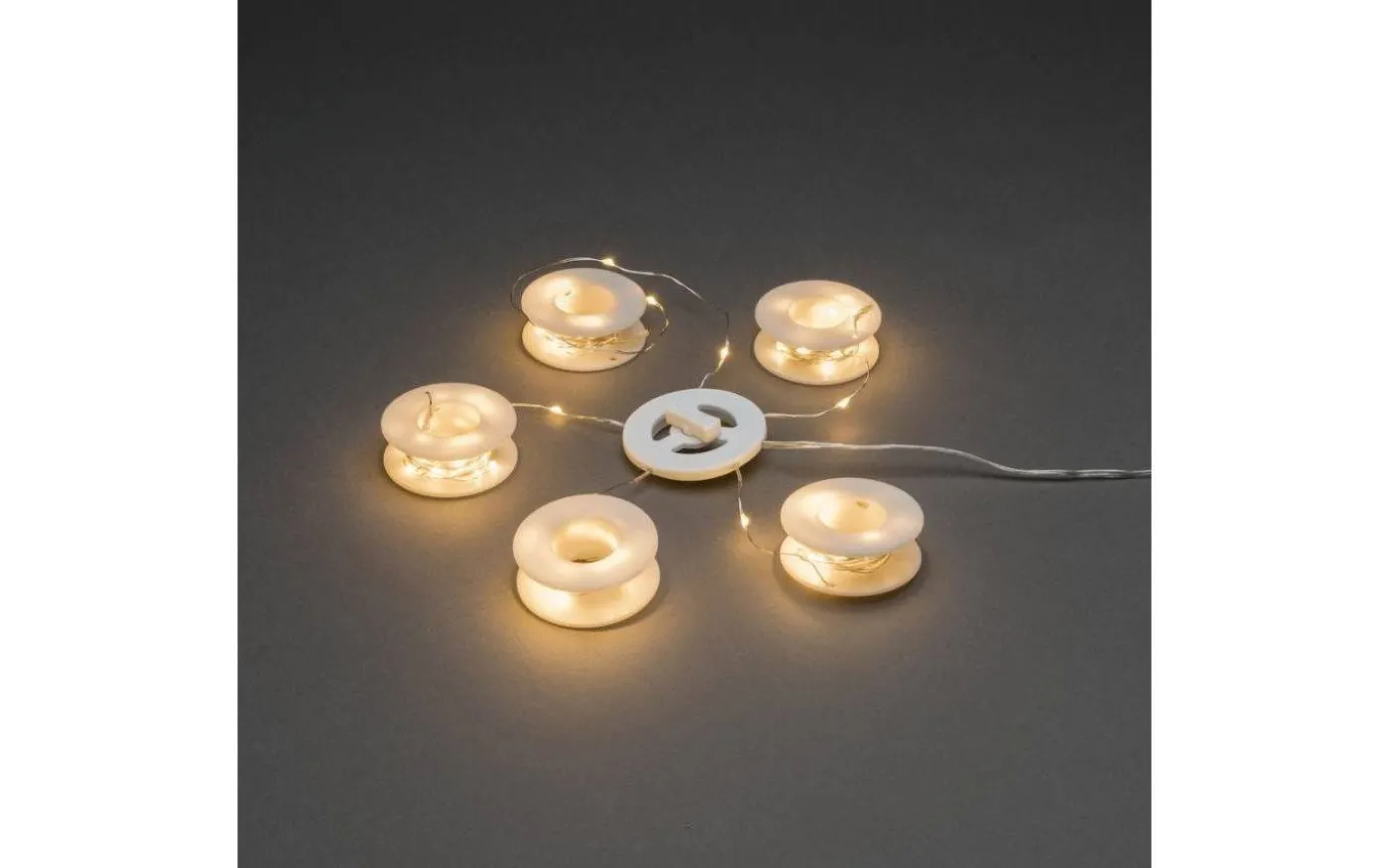 Reservdel Ljusslinga Silver, LED Amber