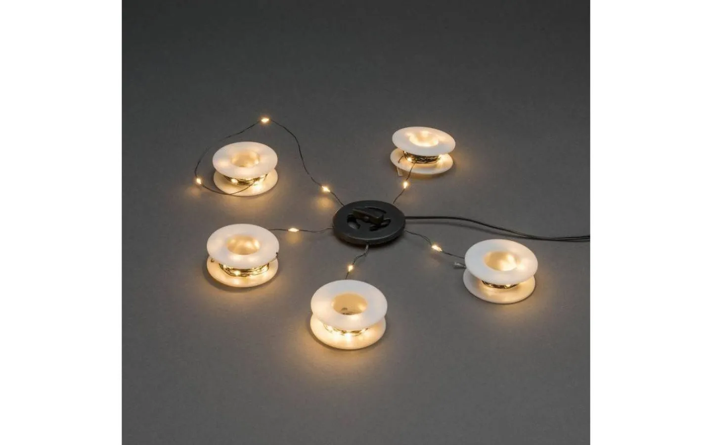 Konstsmide Reservdel Ljusslinga Svart, LED Amber* Julpynt Inomhus