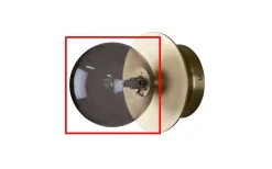 Globen Lighting Reservglas till 6941 Art Deco D13 Rök* Reservglas Och Reservdelar