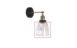 Reservglas till Kappa Vägglampa Klarglas