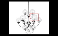 Hallbergs Reservglas till Perla Taklampa Klarglas* Reservglas Och Reservdelar