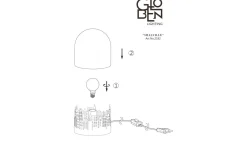 Reservglas Och Reservdelar<Globen Lighting Reservglas till Smallville Bordslampa