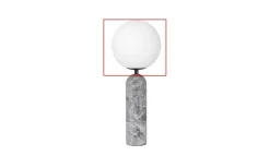 Globen Lighting Reservglas till Torrano Bordslampa Ø20cm Vit/Svart* Reservglas Och Reservdelar