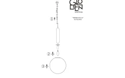 Reservglas Och Reservdelar<Globen Lighting Reservglas till Torrano Pendel Ø15cm Vit/Mässing