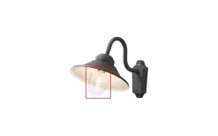 Konstsmide Reservglas Till Vega Vägglampa* Reservglas Och Reservdelar