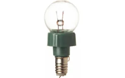 E5 & E6 Jullampor|E5 & E6 Jullampor<Konstsmide Reservlampa E5 Klar 3V 0,21W 5-Pack