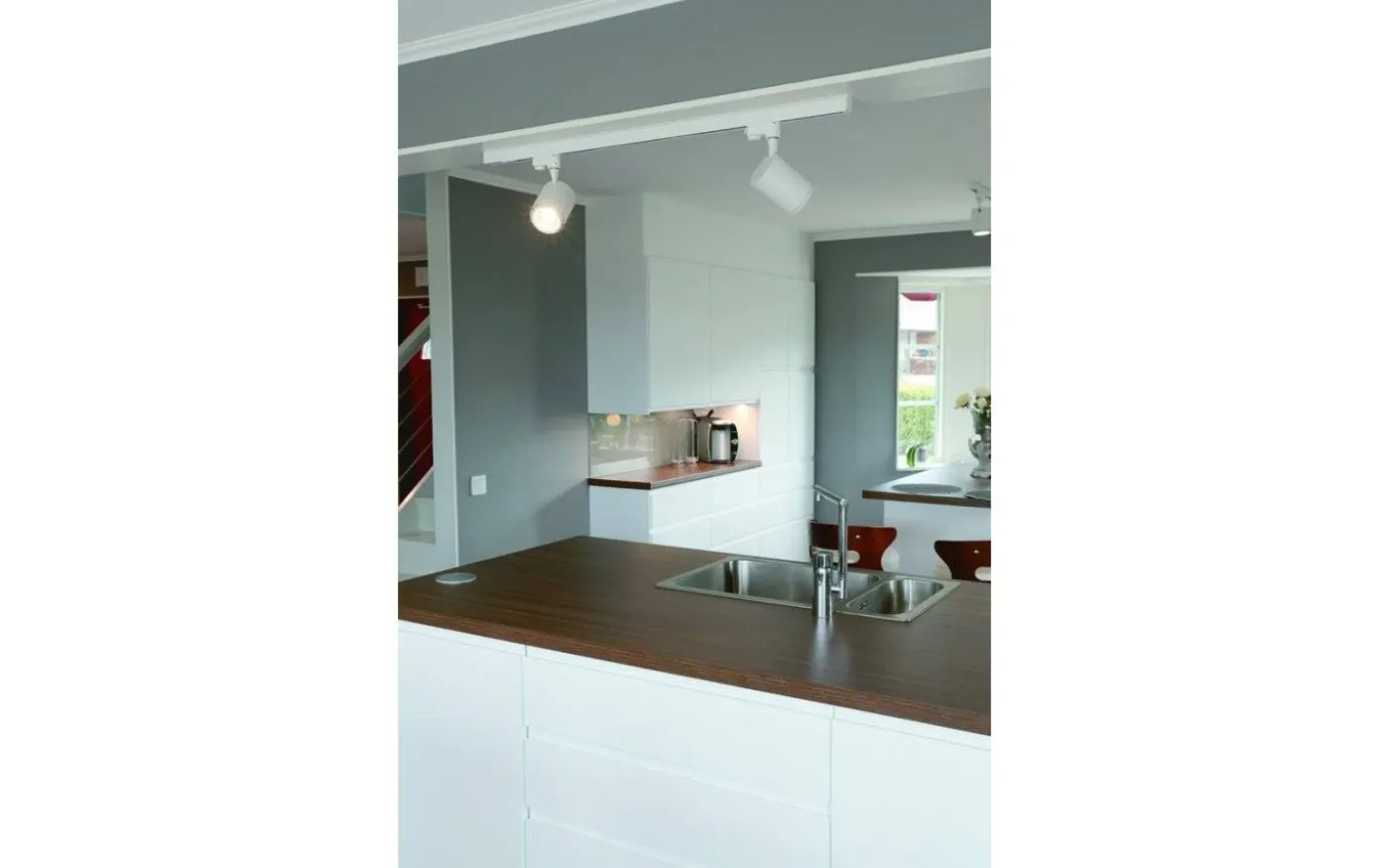 Rex II LED Track Light, 3-fas, Vit, 25W, 230V