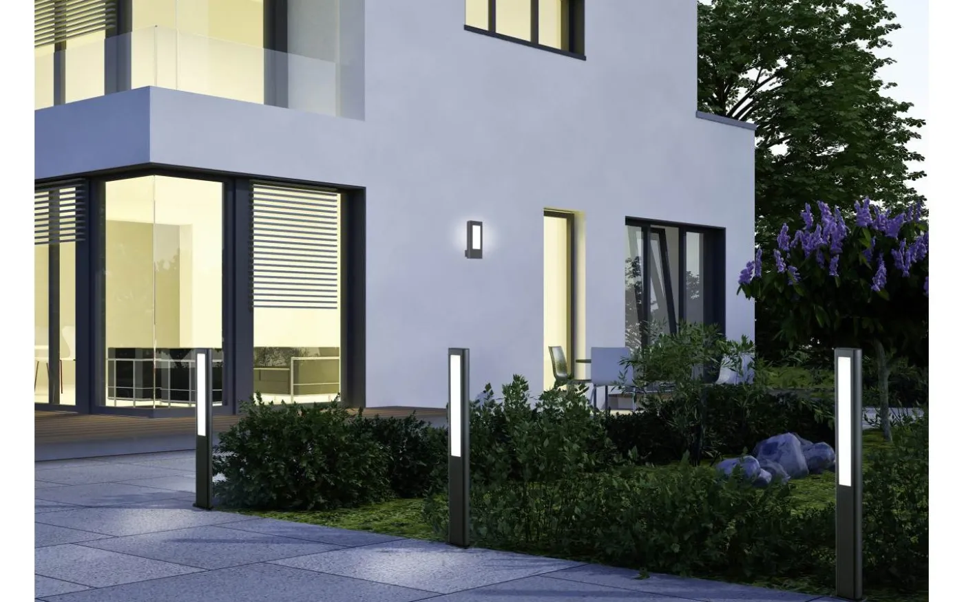 Rhine Pollare 100cm LED antracit IP54