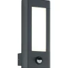 Rhine Vägglampa LED antracit med rörelsesensor IP54
