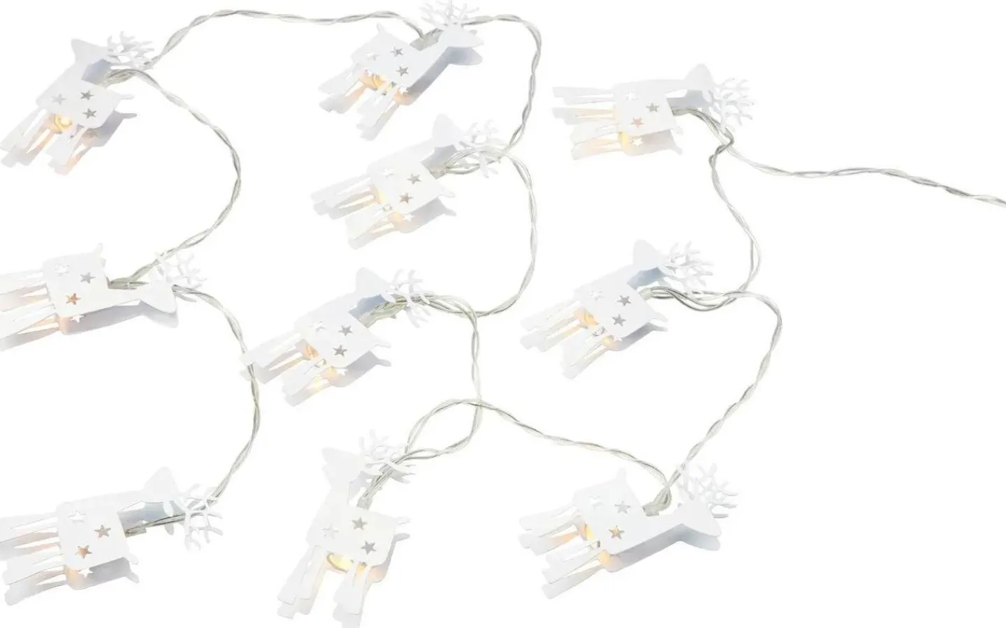 Batteri Julpynt Inomhus<Markslojd Ria Batteridriven Ljusslinga 1,35m Renar Vit