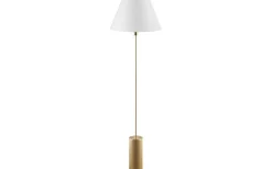 Golvfötter<Globen Lighting Rib Golvfot 129cm Borstad Mässing