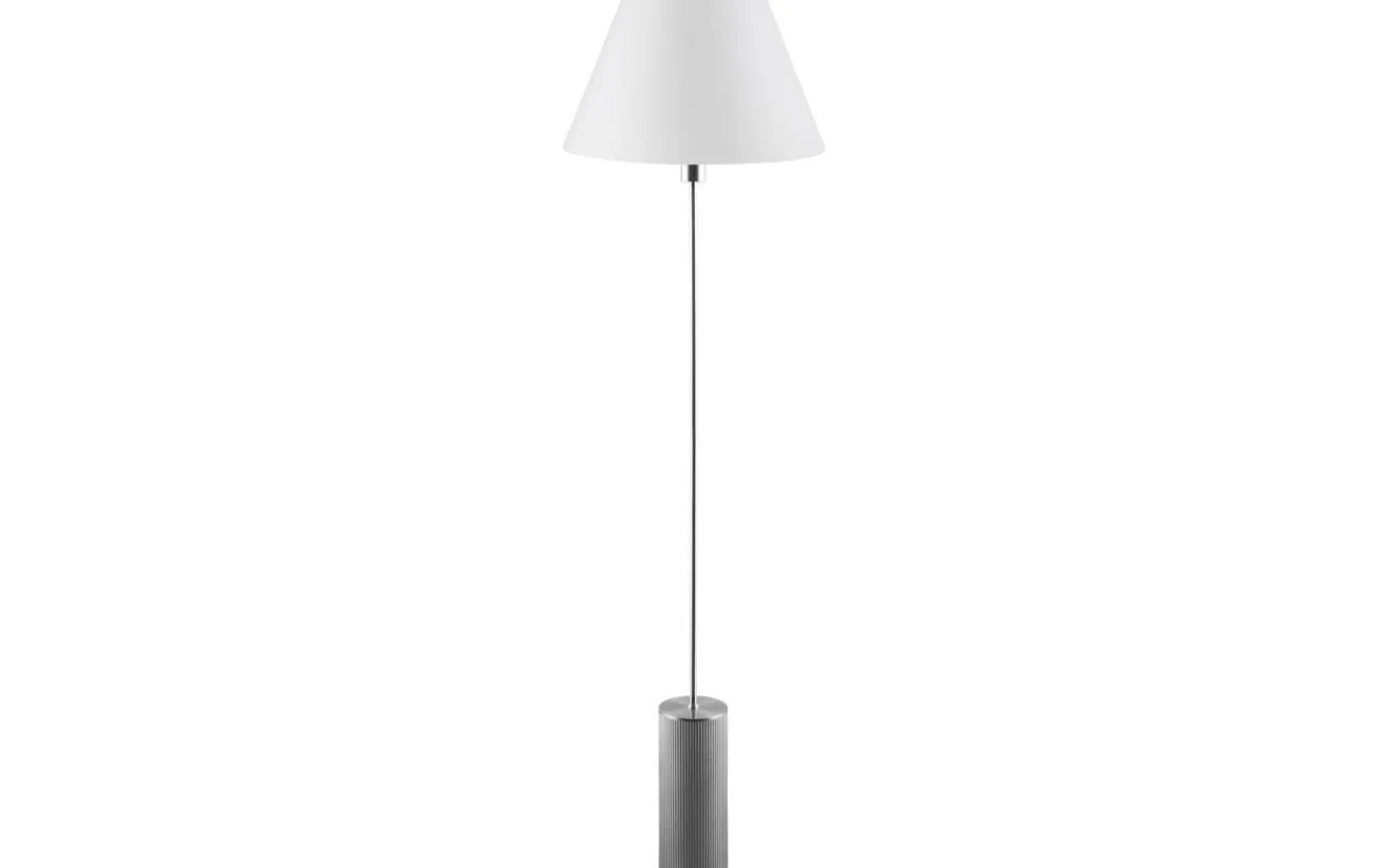 Golvfötter<Globen Lighting Rib Golvfot 129cm Borstad Stål
