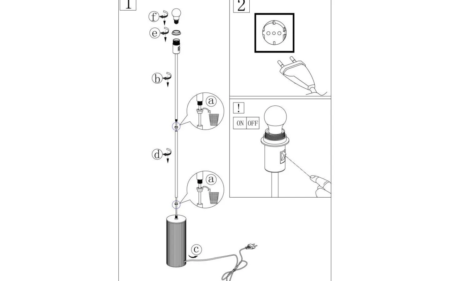 Golvfötter<Globen Lighting Rib Golvfot 129cm Borstad Stål