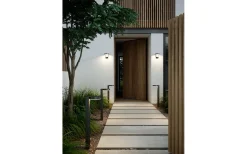 Rica Round Solcellslampa Rörelsesensor 76cm Svart