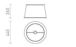 Takskärmar<Rendl Ridick Takskärm Ø45cm Svart