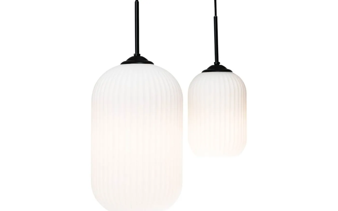 Riflet Fönsterlampa 14cm Opal/Svart