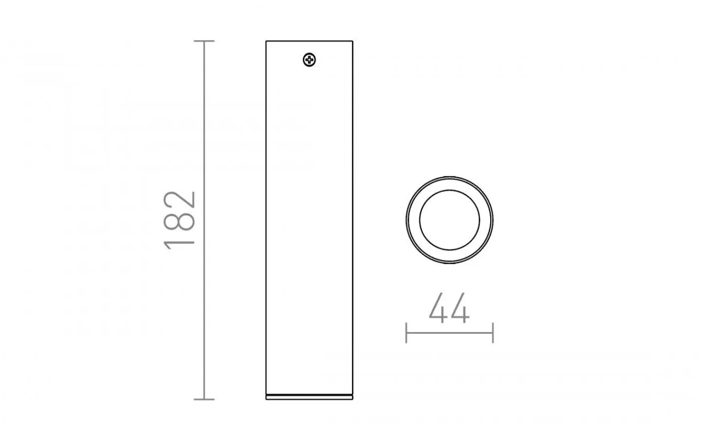 Takspot Med 1 Lampa<Rendl Riga Takspotlight 18cm 4W 3000K Krom