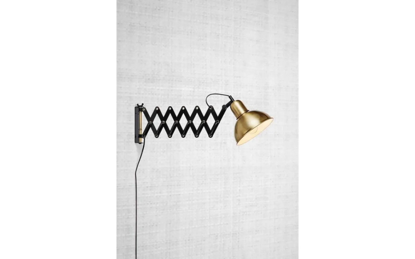 Kök & Matplats|Läslampor<Markslojd Riggs Vägglampa Mässing/Svart