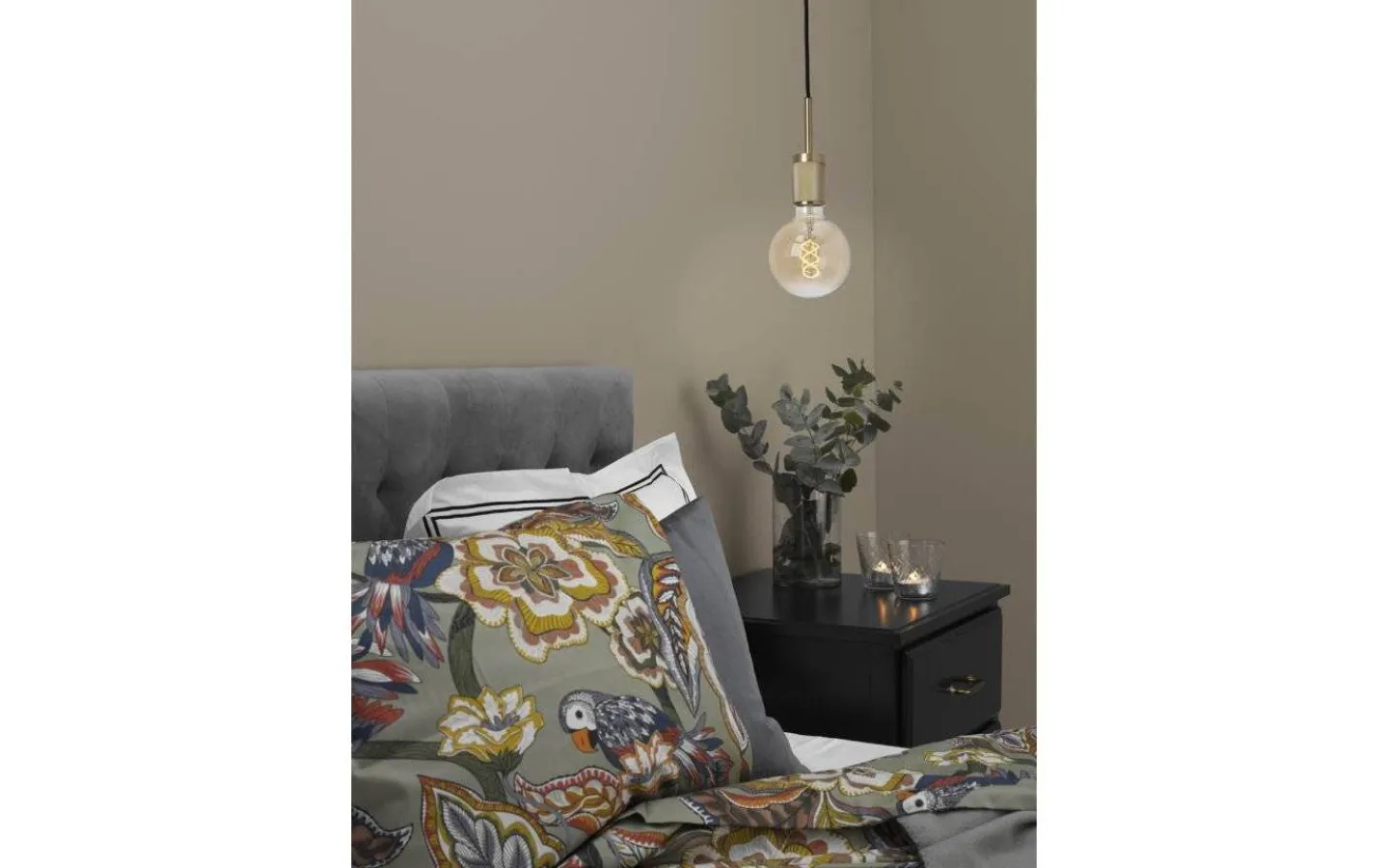 Cottex Rille Pendelupphäng E27 3,5m Mässing* Sladdställ Med Sockel