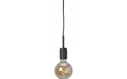 Sladdställ Med Sockel<Cottex Rille Pendelupphäng E27 3,5m Svart