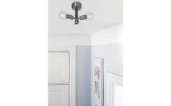 Rille Plafond 3L 28cm Borstad Krom