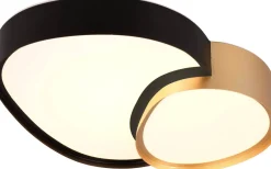 Trio Lighting Rise Plafond LED 43cm svartguld* Plafonder