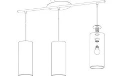 Eglo Rivato Taklampa 71cm Krom* Avlånga Taklampor