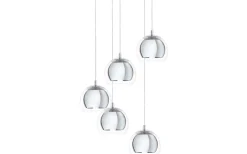 Eglo Rocamar Taklampa 59cm Krom* Stora Taklampor Ø50-69 Cm