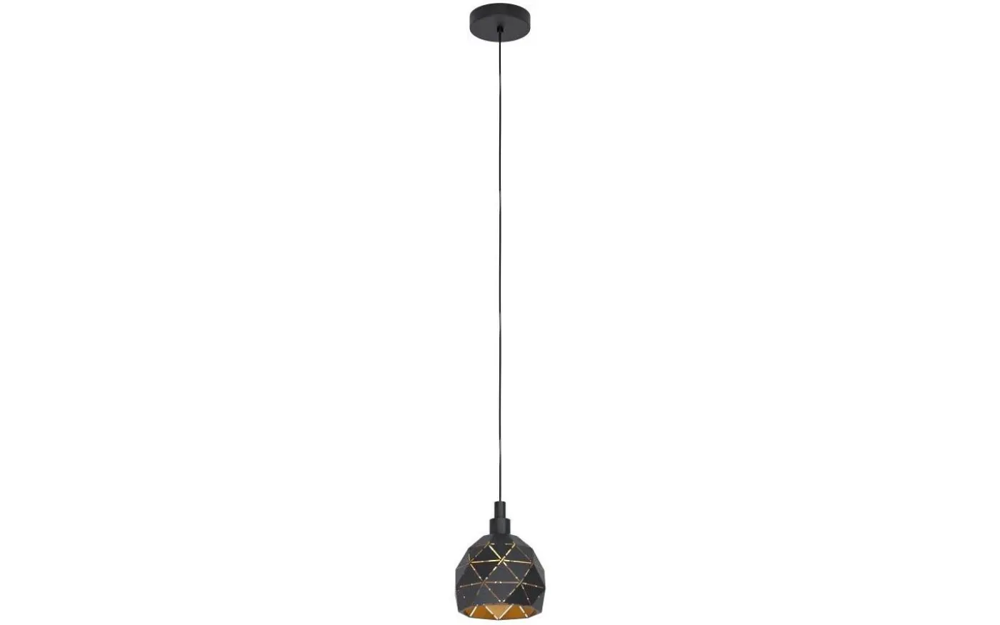 Roccaforte Fönsterlampa 17cm Svart/Guld