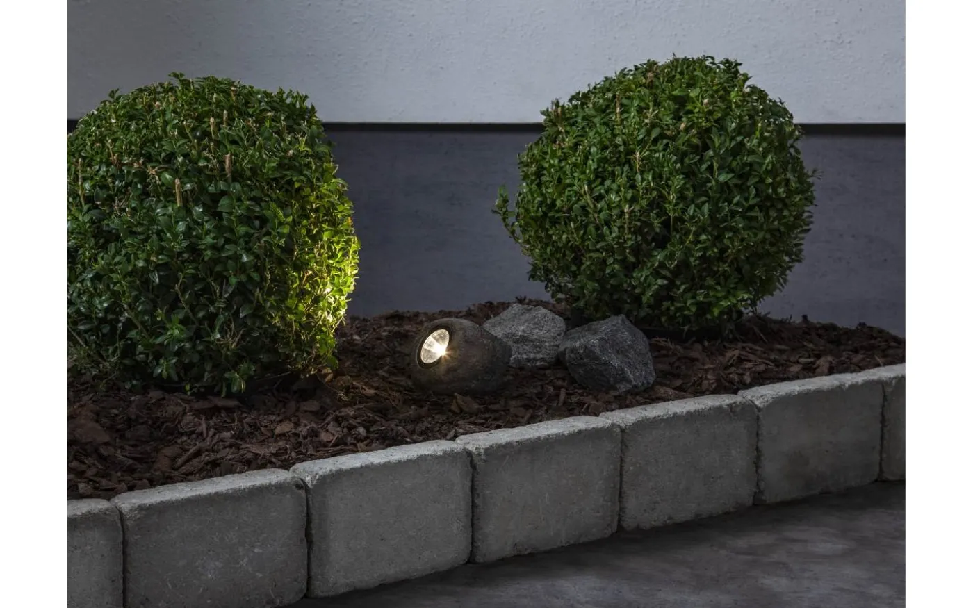 Rocky Solcellslampa Sten 8cm 15lm Varmvit