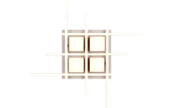 Trio Lighting Roger Plafond LED kaffebrun* Plafonder