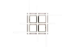 Trio Lighting Roger Plafond LED kaffebrun* Plafonder